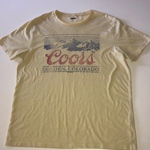 Coors vintage design tshirt